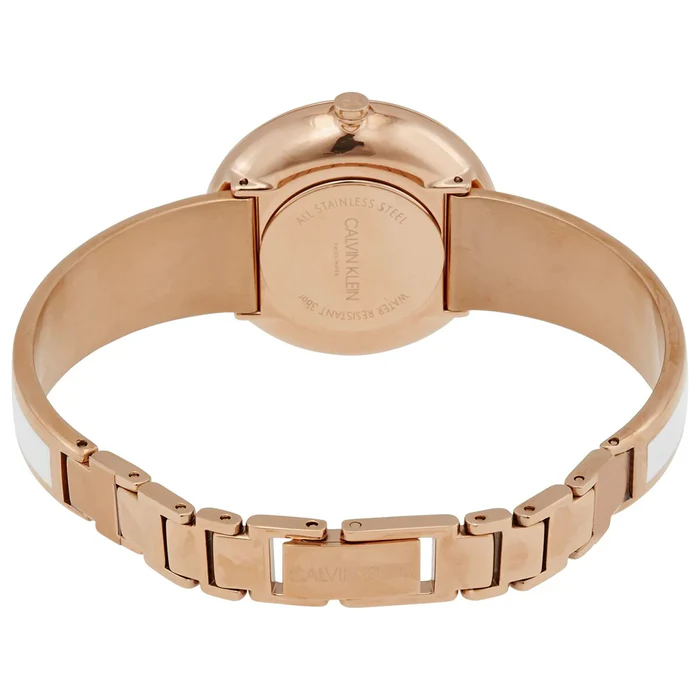 Calvin Klein Seduce Two-Tone White Dial Ladies Watch K4E2N616