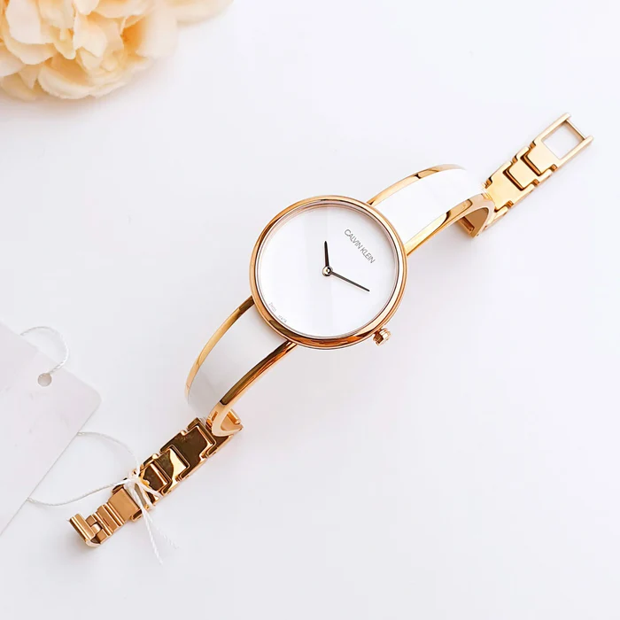 Calvin Klein Seduce Two-Tone White Dial Ladies Watch K4E2N616