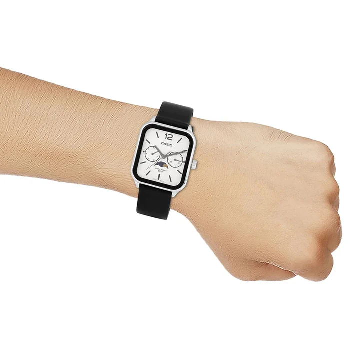 Casio Moon-Phase White Dial Men's Watch| MTP-M305L-7AVDF