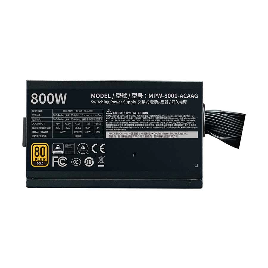 Cooler Master G800 GOLD 800W ATX Non-Modular Power Supply