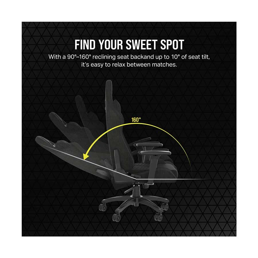 Corsair TC100 RELAXED Fabric Black Gaming Chair