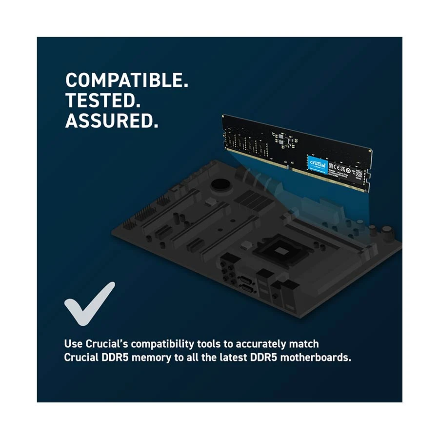 Crucial Classic 16GB DDR5 5200MHz U-DIMM Desktop RAM