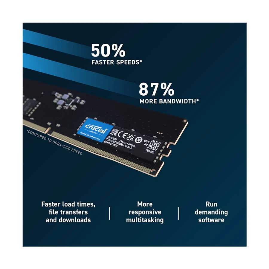 Crucial Classic 16GB DDR5 5200MHz U-DIMM Desktop RAM