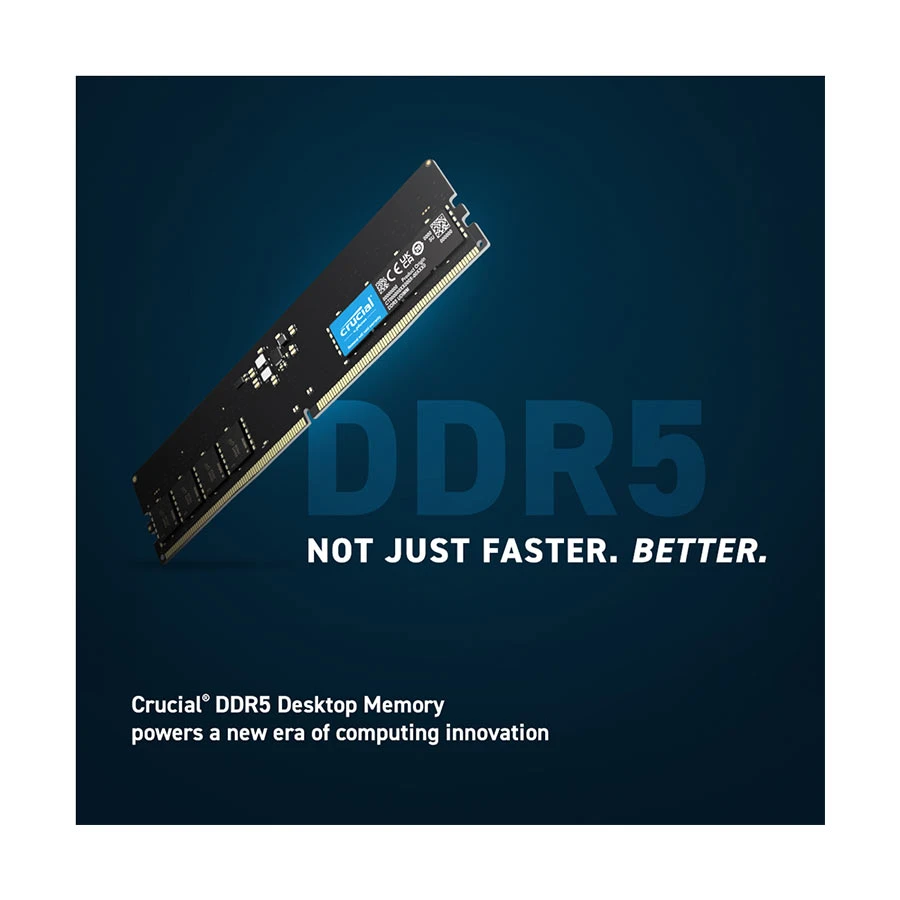 Crucial Classic 16GB DDR5 5600MHz U-DIMM Desktop RAM