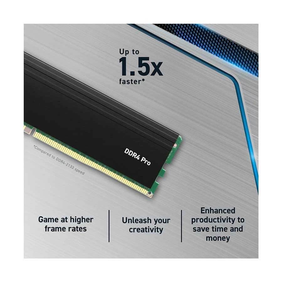 Crucial Pro 16GB DDR4 3200MHz U-DIMM Black Heatsink Desktop RAM