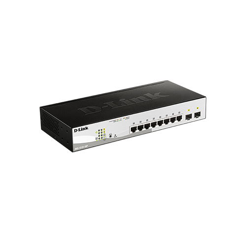 D-Link DGS-1210-10P 08 Port Gigabit Smart Switch With 02 Port SFP