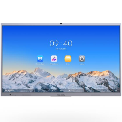 Hikvision DS-D5C75RB/B 75 Inch 4K UHD Interactive Flat Panel Display with 8MP AI Camera &amp; 8 Array Mic (For Android)