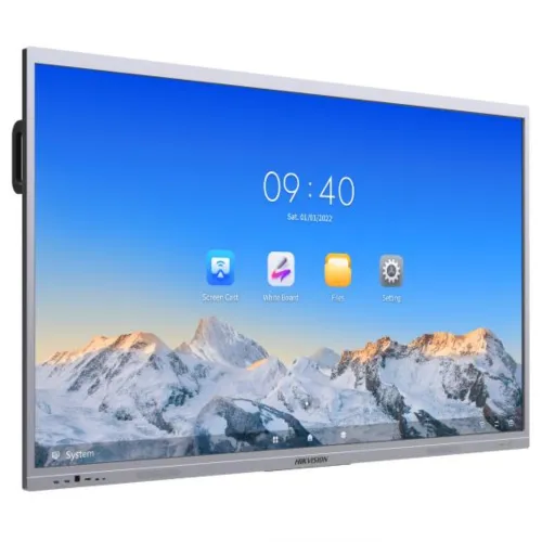 Hikvision DS-D5C65RB-B 65 Inch 4K UHD Interactive Flat Panel Display with 8MP AI Camera &amp; 8 Array Mic (For Android)