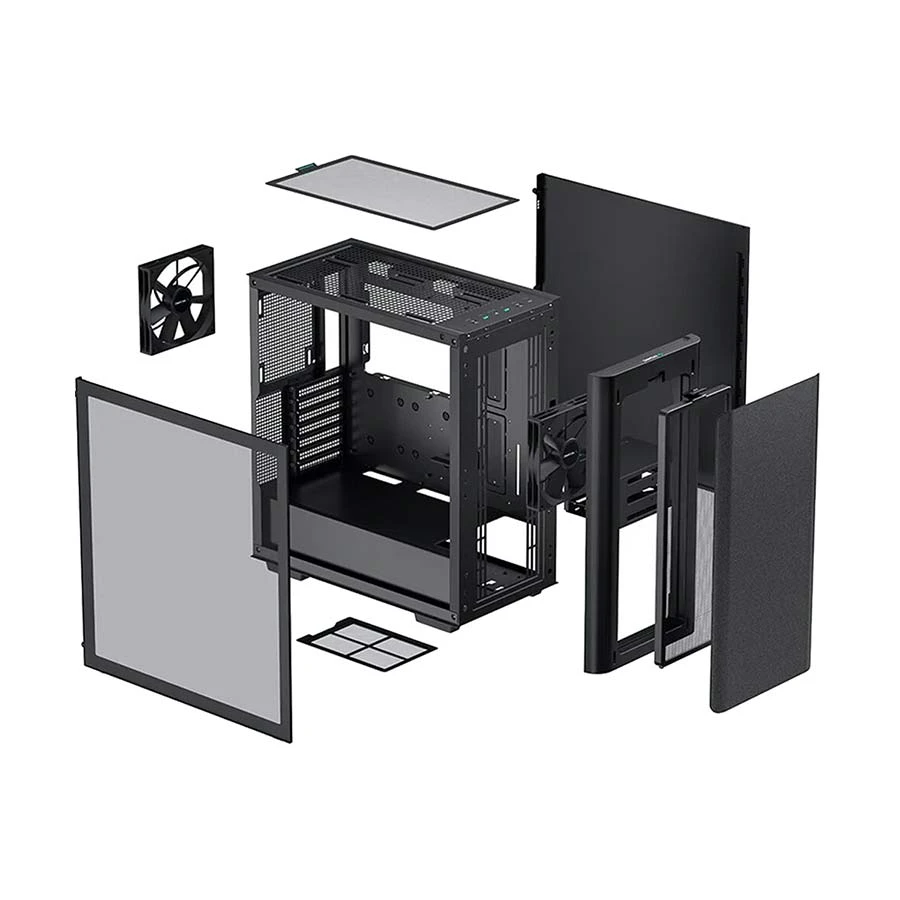 Deepcool CK500 Mid Tower Black (Tempered Glass) ATX Gaming Casing