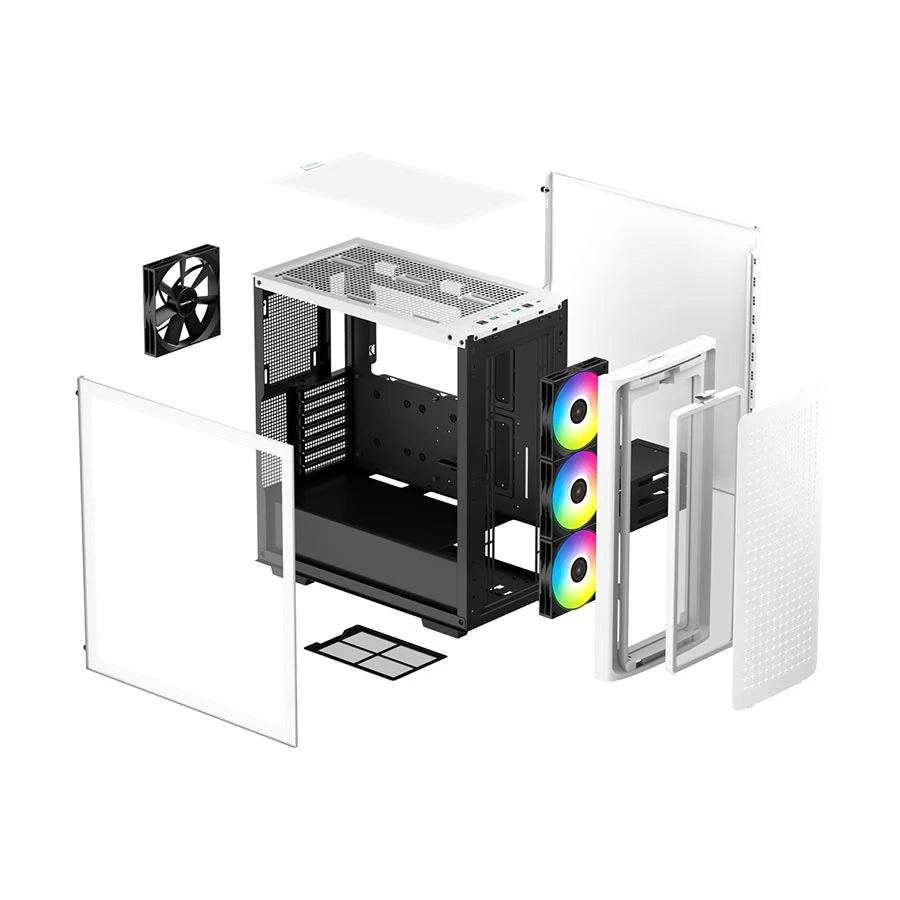 Deepcool CK560 WH Mid Tower White ATX Gaming Casing
