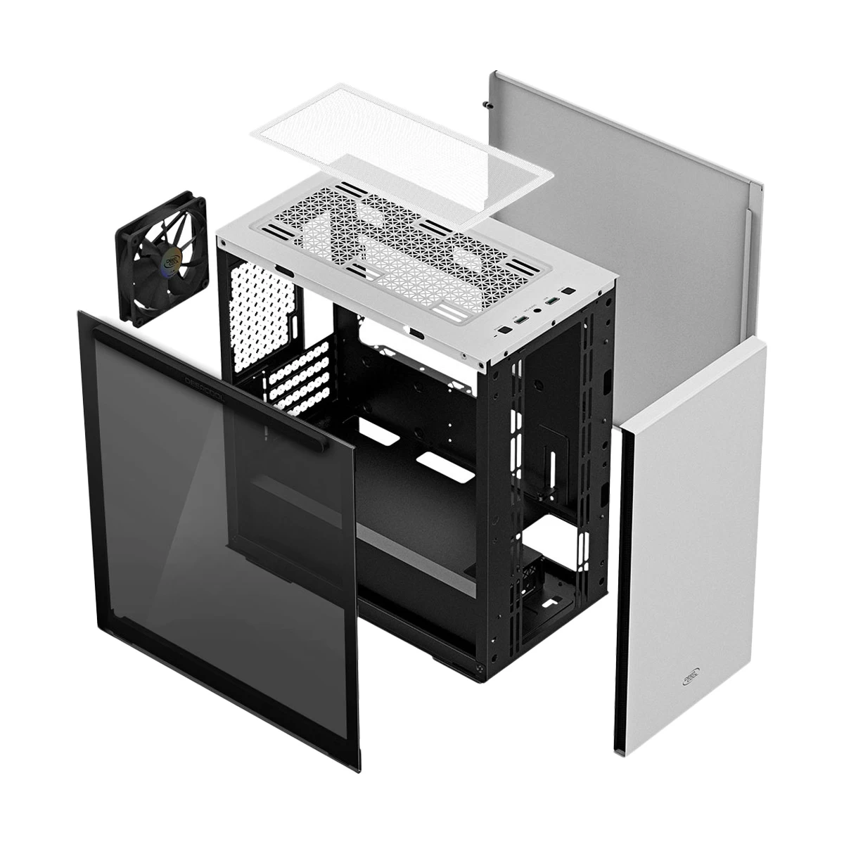 Deepcool MACUBE 110 WH Mid Tower WhiteMicro-ATX Gaming Casing