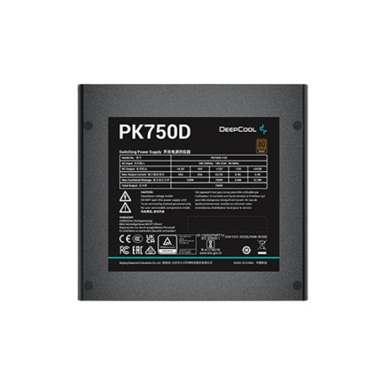 DEEPCOOL PK750D 750W 80 PLUS BRONZE POWER SUPPLY