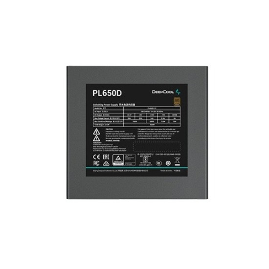Deepcool Pl650d 650 Watt 80 Plus Bronze Atx Power Supply