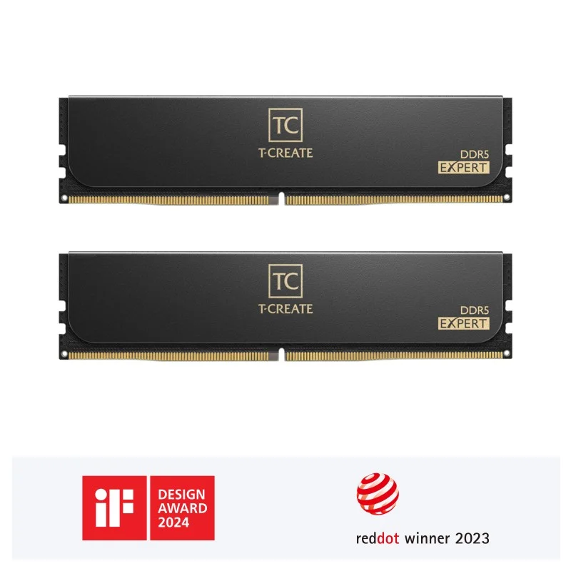 TEAM T-Create Expert DDR5 32GB (16*2) 6000MHz PC5 48000 CL38 Desktop RAM Black
