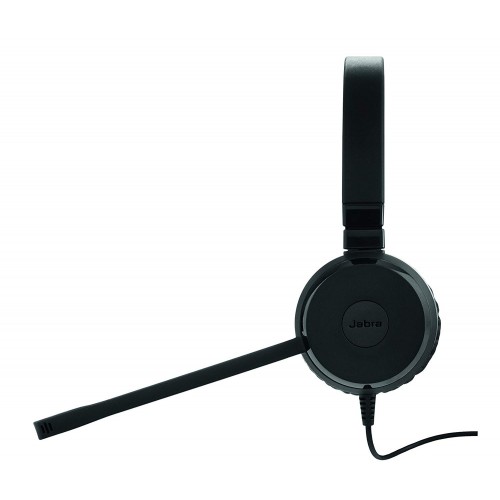 Jabra Evolve 30 MS DUO Dual Ear USB &amp; 3.5mm Noise Cancelling Head Phone Black