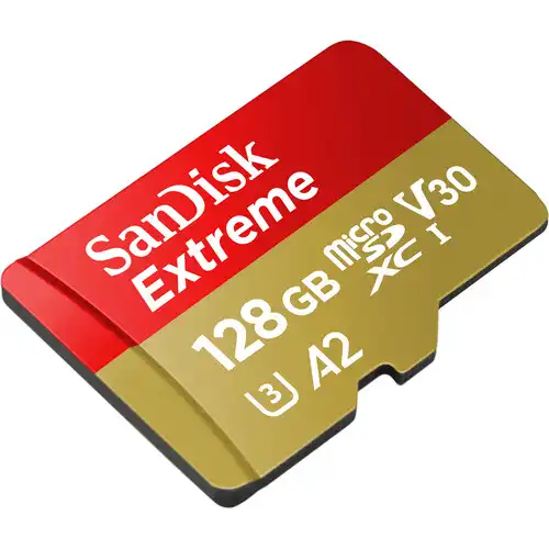 SanDisk Extreme 128GB 190mbps microSDXC UHS-I Memory Card