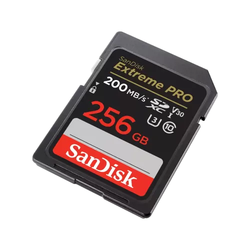 SanDisk Extreme PRO 256GB 200mbps SDHC And SDXC UHS-I Memory Card