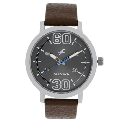 Fastrack Fundamentals Analog Silver Dial Men's Watch-NL38052SL03/NP38052SL03