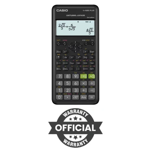 Casio FX-82ES Plus 2nd Edition Non Programmable Scientific Calculator – Master the Math with Ease
