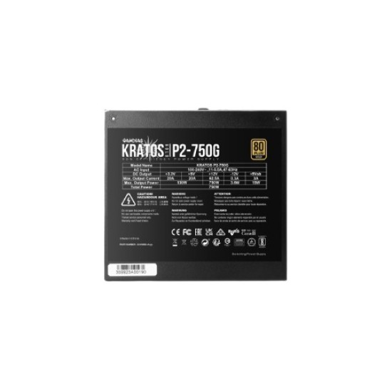 Gamdias KRATOS P2-750G 750W RGB ATX 3.0 Power Supply