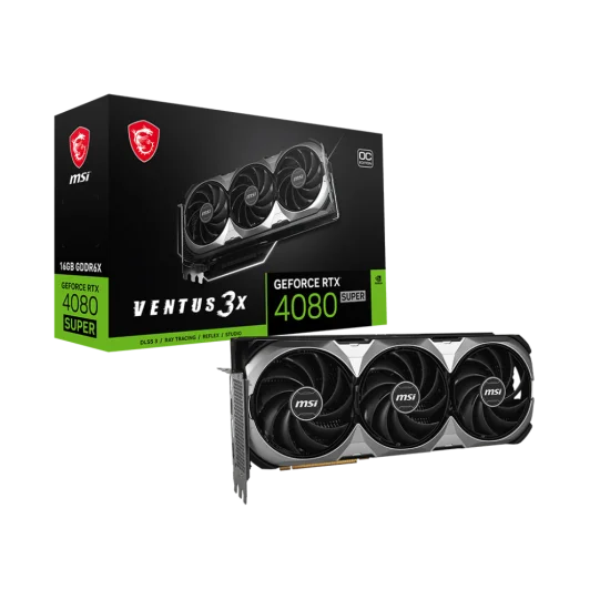 MSI GeForce RTX 4080 SUPER VENTUS 3X OC 16GB GDDR6X Graphics Card