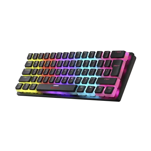 Xtrike Me GK-985P 60% PUDDING Rainbow LED Mechanical Gaming Keyboard