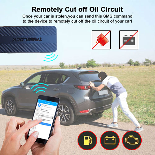 Tasslock GPS Tracker Live Tracking, Immobilizer, Voice: No Monthly Fees