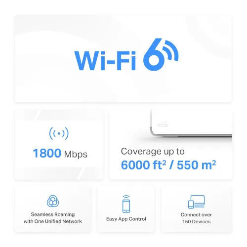 Mercusys Halo H70X AX1800 Dual Band WiFi Mesh Router (3 Pack)