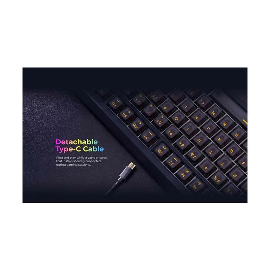 Havit Gamenote KB875L RGB Black Wired Mechanical Gaming Keyboard
