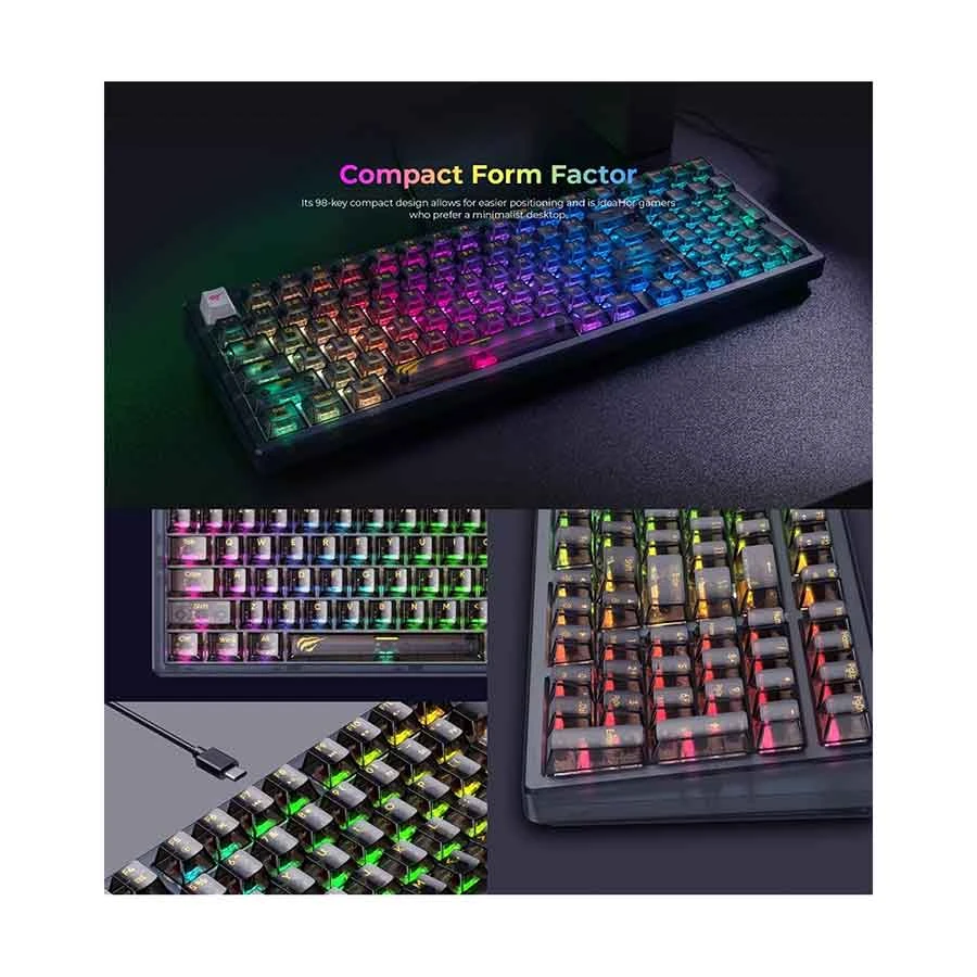 Havit Gamenote KB875L RGB Black Wired Mechanical Gaming Keyboard