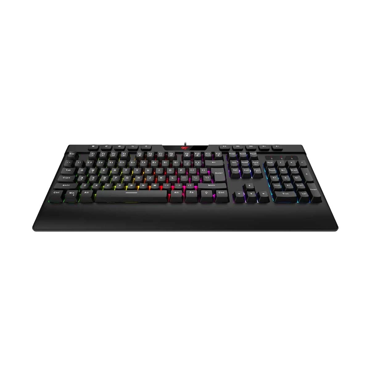 Havit KB487L USB Multi-Function Backlit Black Gaming Keyboard with Bangla