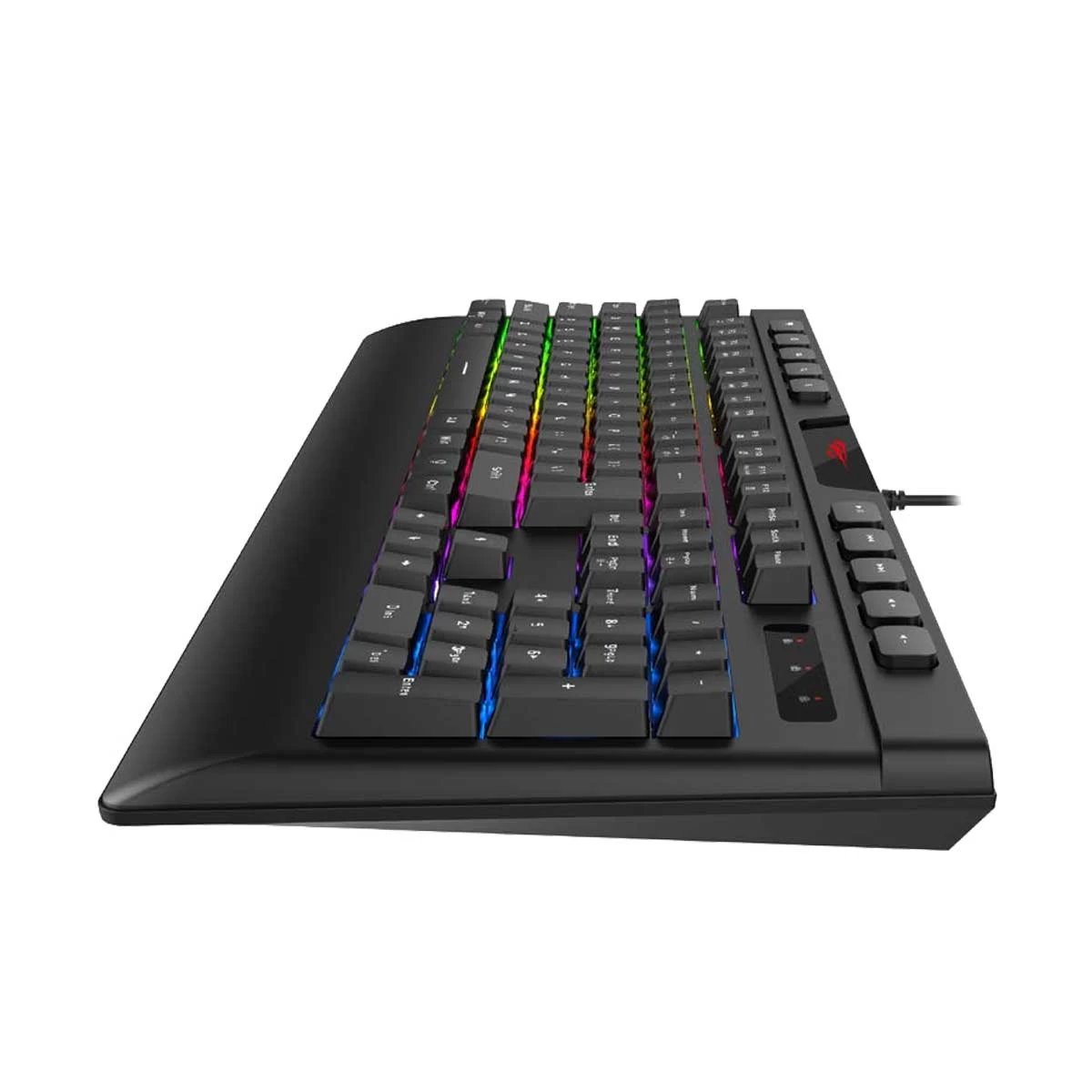 Havit KB487L USB Multi-Function Backlit Black Gaming Keyboard with Bangla