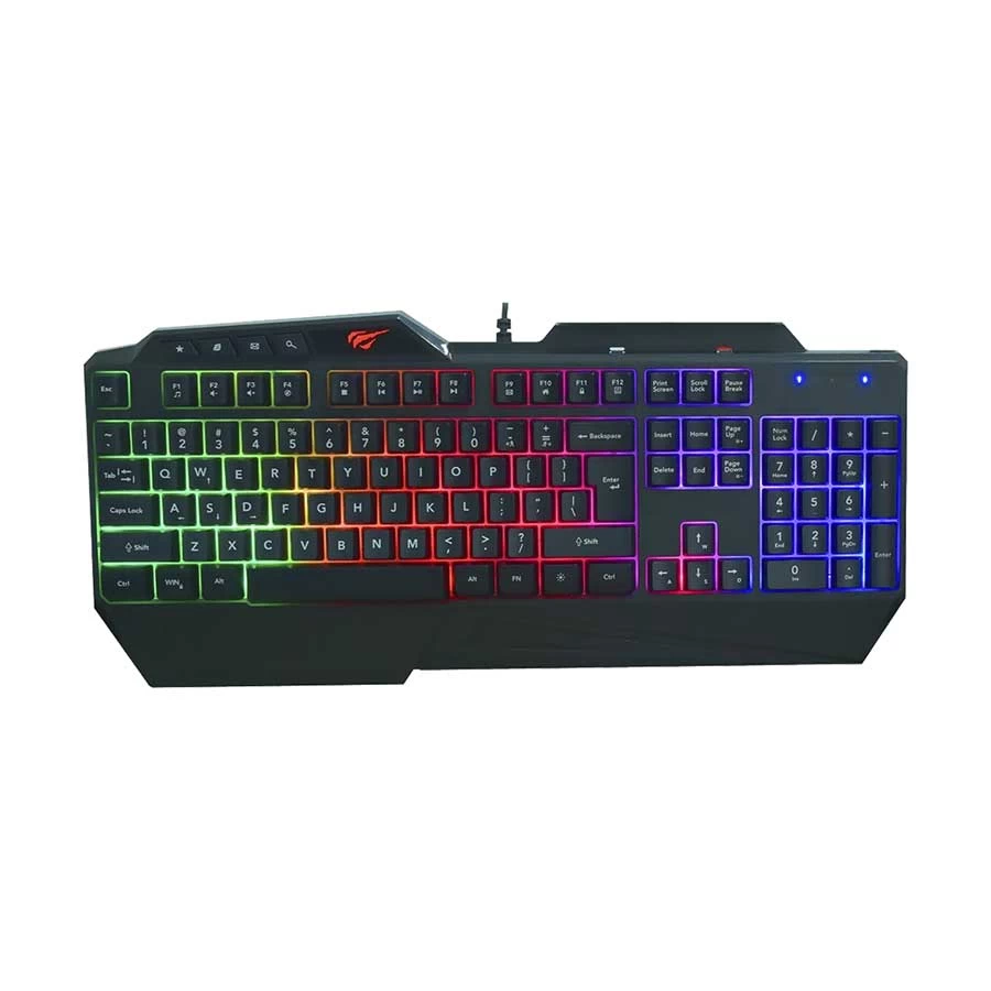 Havit KB889CM Rainbow Wired Black Gaming Keyboard, Mouse &amp; Mouse Pad Combo