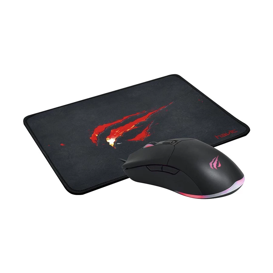 Havit KB889CM Rainbow Wired Black Gaming Keyboard, Mouse &amp; Mouse Pad Combo
