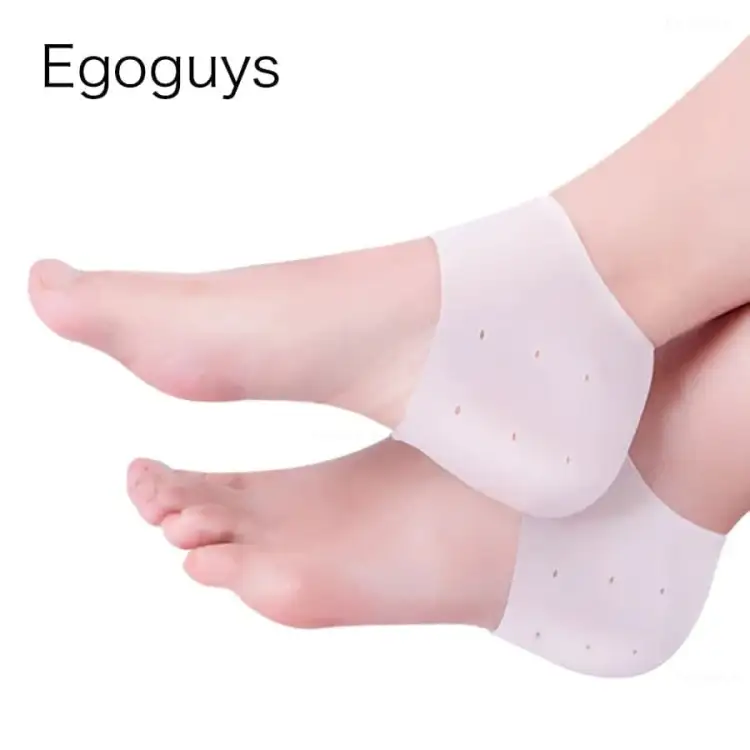 2 pcs Silicone Gel Heel Pad Socks for Heel Swelling Pain Relief