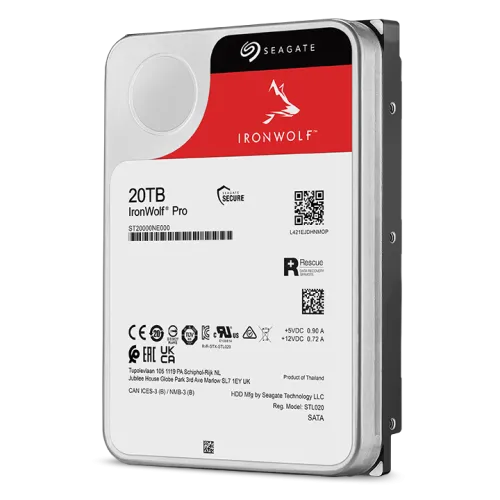 Seagate IronWolf Pro 20TB 3.5-inch SATA 7200RPM NAS HDD