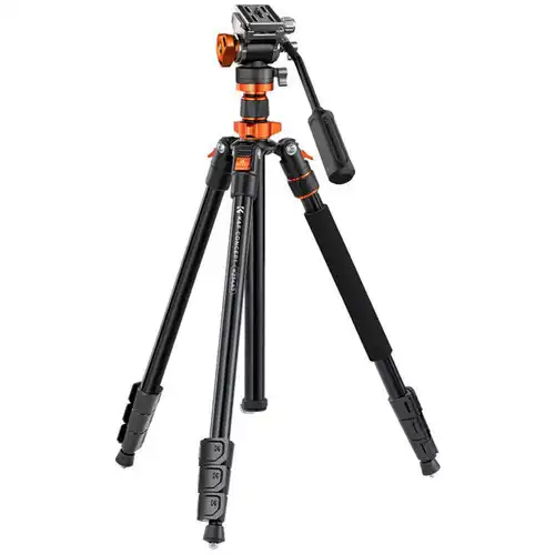 K&amp;F Concept K234A7+FH-03 Professional Video Tripod with Fluid Head