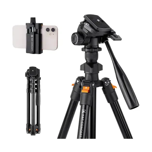 K&amp;F Concept KF09.115 K234A0 Aluminum Portable Video Tripod