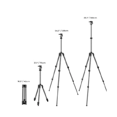 K&amp;F Concept KF09.122 F263A4 Aluminum Portable Ball Head Tripod
