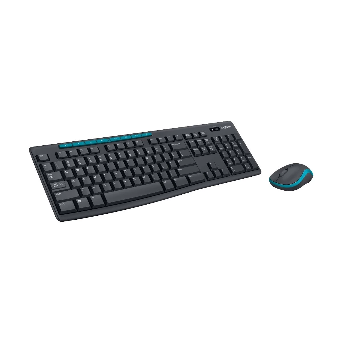 Logitech MK275 Black-Blue Wireless Keyboard &amp; Mouse Combo