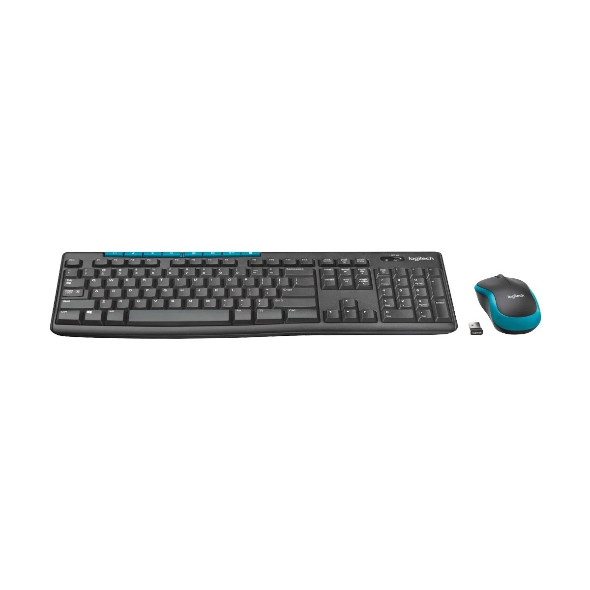 Logitech MK275 Black-Blue Wireless Keyboard &amp; Mouse Combo
