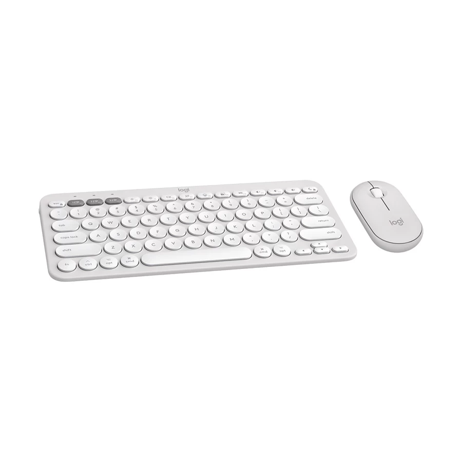 Logitech Pebble 2 Tonal White Bluetooth Keyboard &amp; Mouse Combo