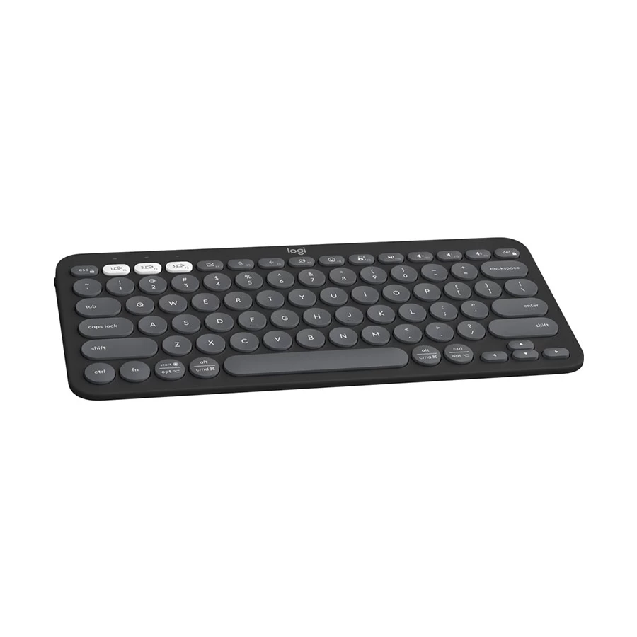 Logitech Pebble Keys 2 K380S Bluetooth Multi Device Tonal Graphite Keyboard