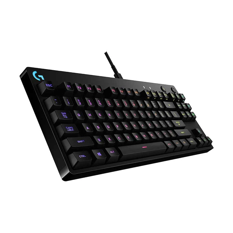 Logitech Pro Wired (GX Blue Clicky Switch) Mechanical RGB Backlit Gaming Keyboard