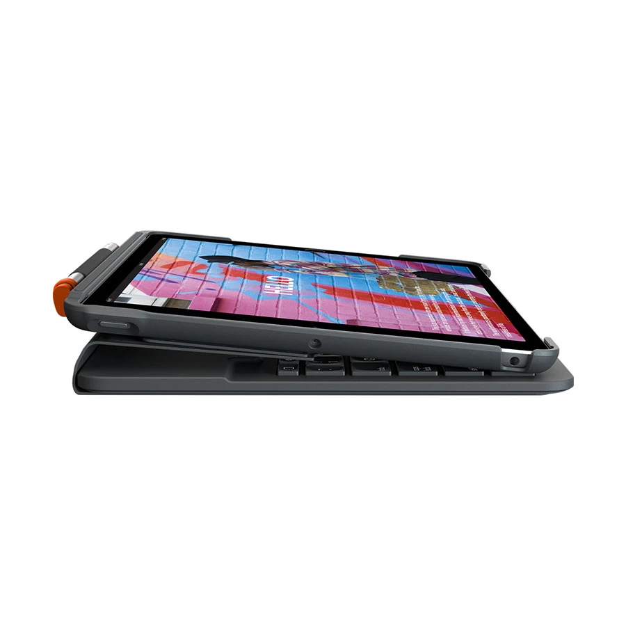 Logitech Slim Folio Graphite Bluetooth Keyboard with Case for iPad