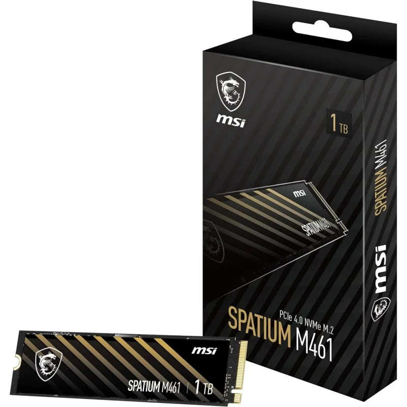 MSI SPATIUM M461 1TB PCIe Gen4.0 NVMe M.2 2280 SSD