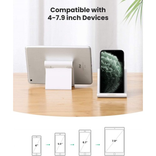 Ugreen Adjustable Portable Multi-Angle Tablet Stand (White)