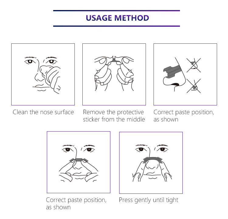 5 PCS Nasal strips to relieve nasal congestion and stop snoring