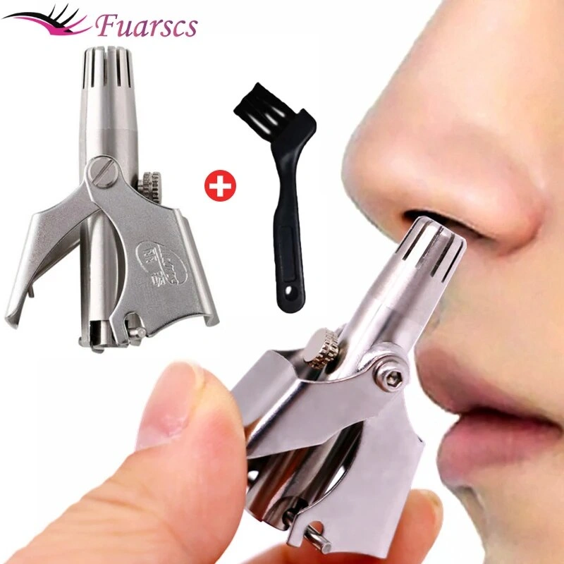 Men's Nose Hair Trimmer Stainless Steel Manual Trimmer Suitable For Nose Hair Razor Washable Portable Nose Hair Trimmer