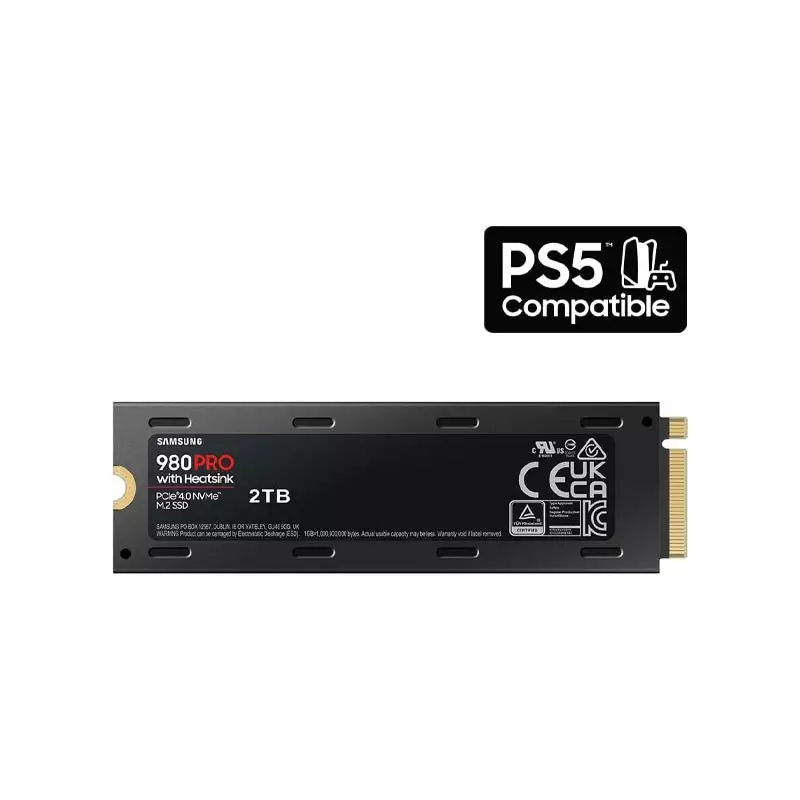 SAMSUNG 980 PRO 2TB WITH HEATSINK PCIE GEN 4 NVME M.2 INTERNAL SSD